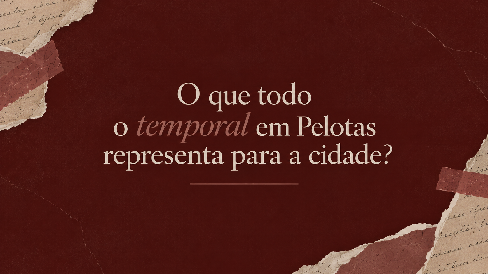 Temporal sobre a cidade de Pelotas